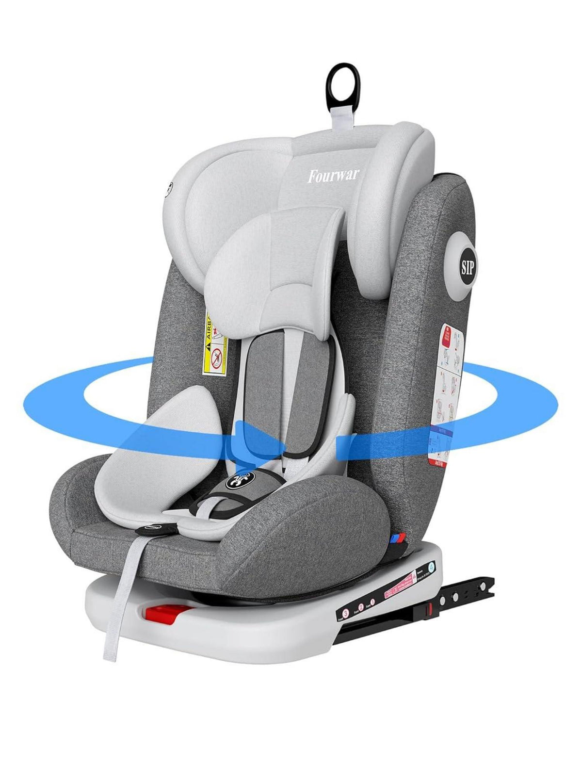 360° drehbarer Baby Autositz mit ISOFIX | Gr. 0+1/2/3 | 9-36 kg