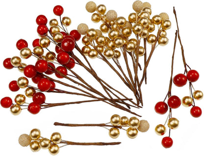 Künstliche Beeren Picks Weihnachtsbaum Dekoration 20 Stück