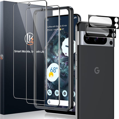 Panzer Schutz Glas für Google Pixel 8 Pro 9H 2er Set