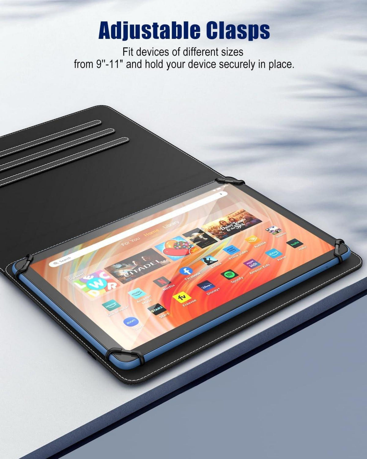 TiMOVO Universal Tablet Hülle 9-11 Zoll Stifttasche 360 Grad