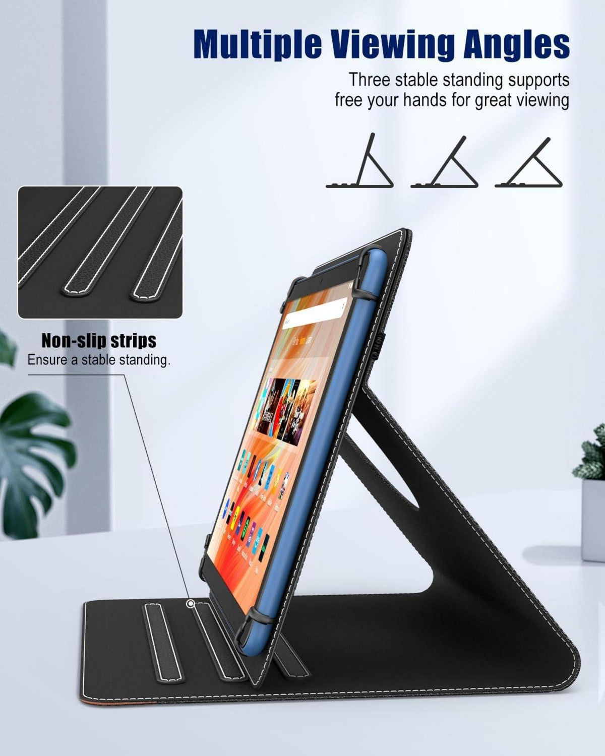 Universal Tablet Hülle 9-11 Zoll 360° Ständer Schutzhülle Stifttasche