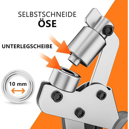 Ösenzange Set 10mm - 500 Ösen für Leder, Stoff & Plane