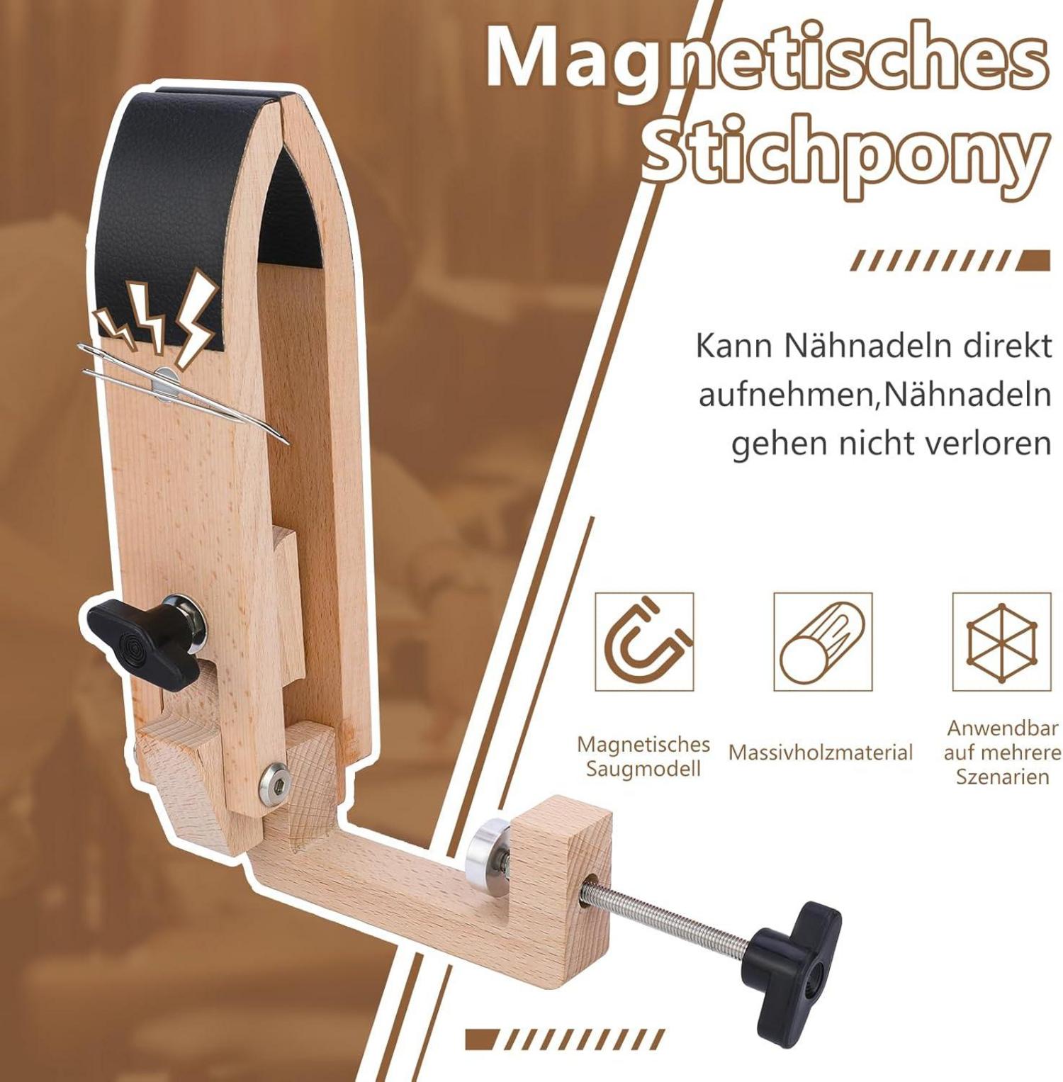 Leder-Nähpony für DIY Handnähen & Lederarbeitsklemme Kit