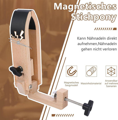 Leder-Nähpony für DIY Handnähen & Lederarbeitsklemme Kit