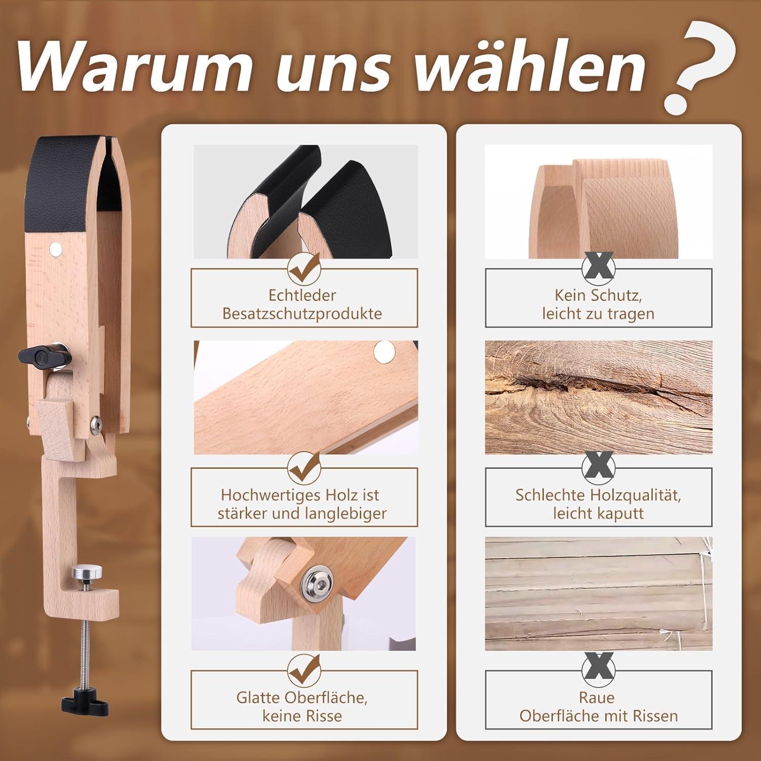 Leder-Nähpony Schreibtisch Tischklemme DIY Näharbeiten Set