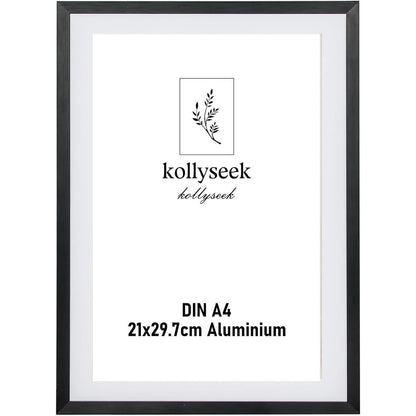 Moderne Schwarz Aluminium Bilderrahmen DIN A4 21x30 cm
