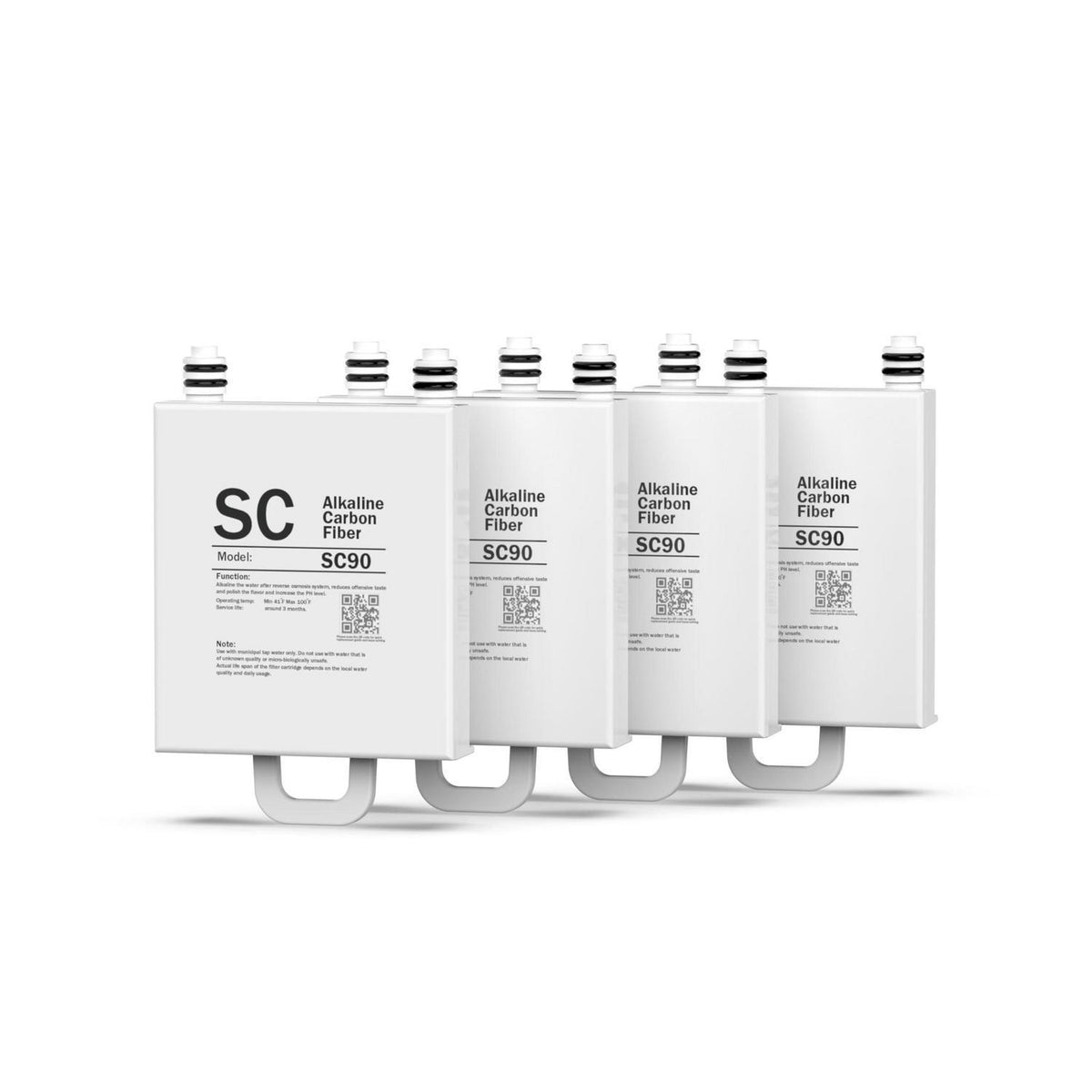 Ersatz-Alkali Filterpatrone für Frizzlife WB99 RO-System (4er Pack)