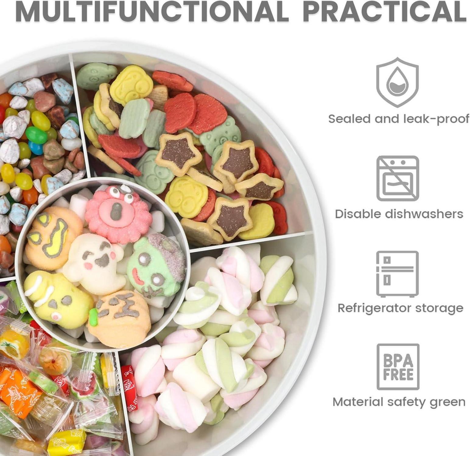 Snackbox mit 5 Fächern und Transparentem Deckel Bugucat Schweden