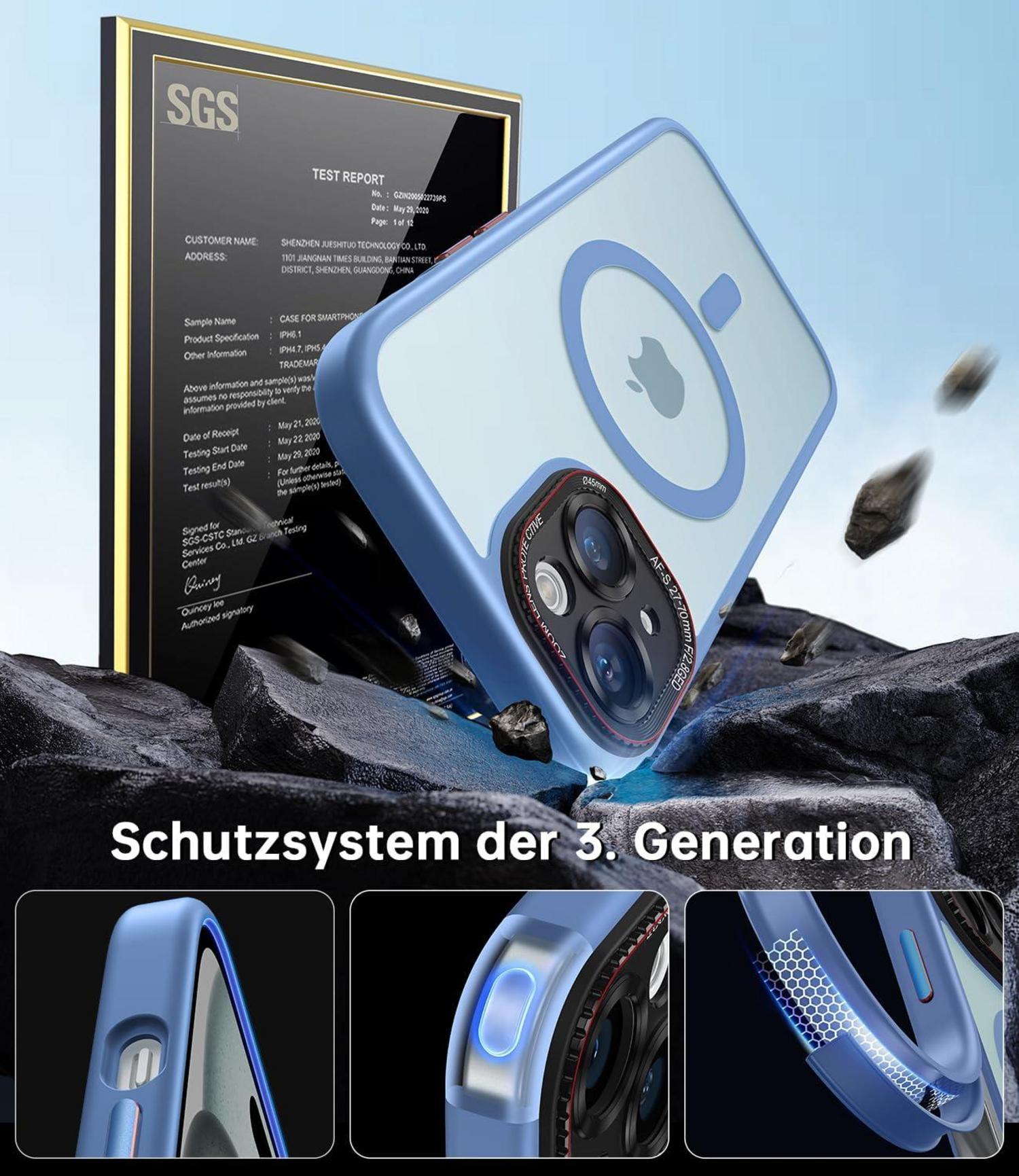iPhone 15 Hülle MagSafe Integrierter Kameraschutz N56 Starke Magnete