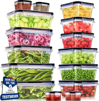 30-teiliges Tupperdosen Set Frischhaltedosen mit Deckel, Meal Prep