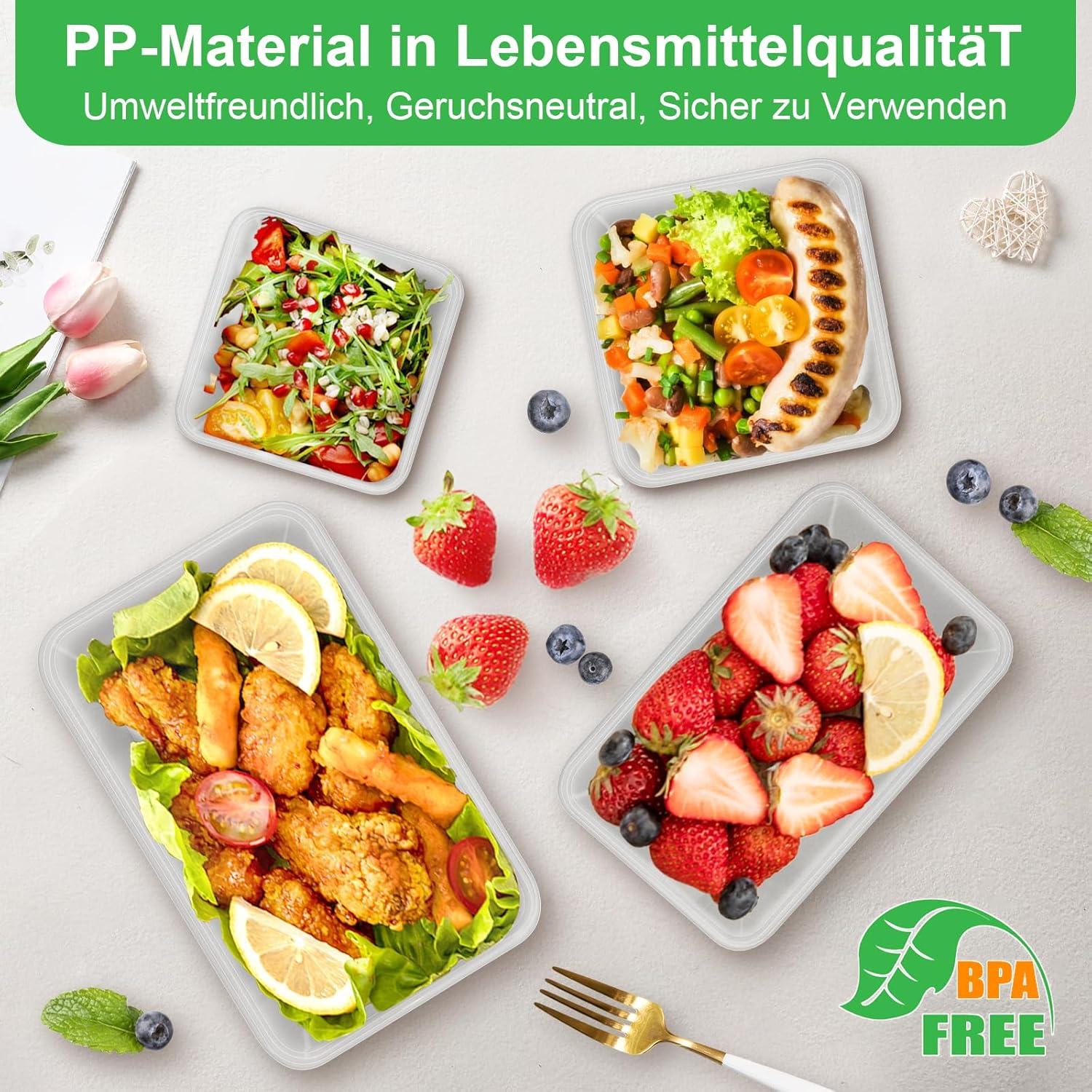 Frischhaltedosen 30-tlg. Set Auslaufsicher BPA-frei für Meal Prep