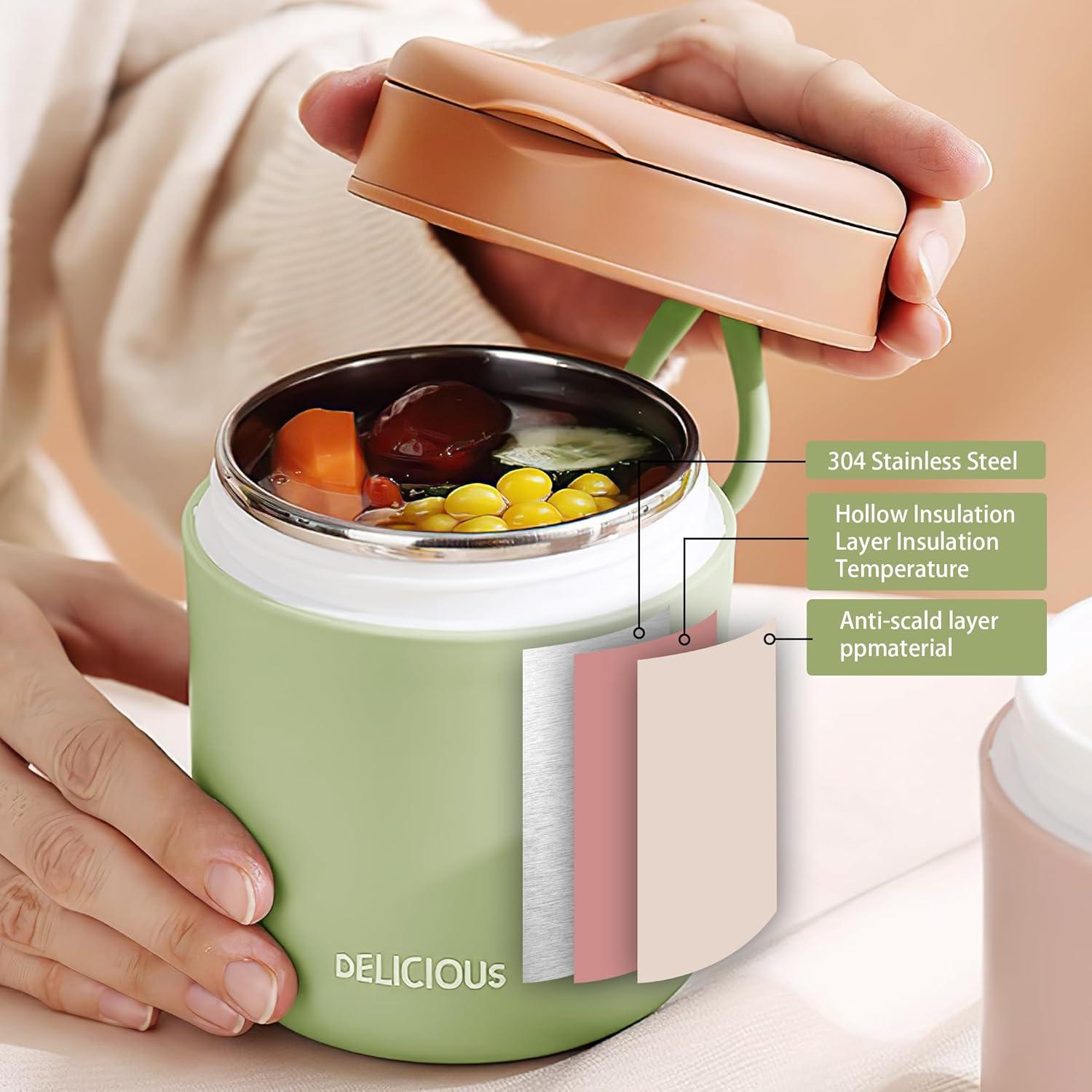 Thermobehälter Essen Kinder 430ml Edelstahl Vakuumisoliert