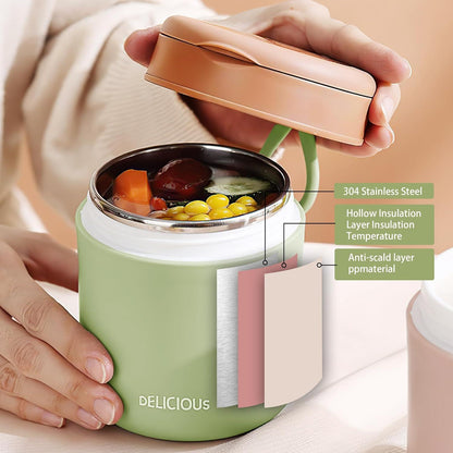 Thermobehälter Essen Kinder 430ml Edelstahl Vakuumisoliert