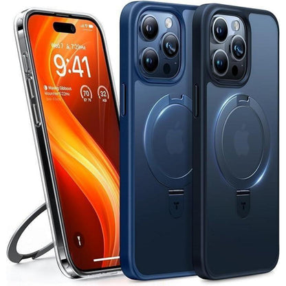 TORRAS Ostand iPhone 15 Pro Hülle MagSafe Stoßfest