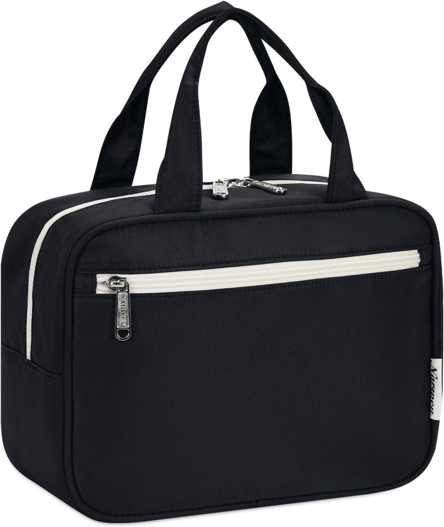 Große Kulturtasche für Damen und Herren - Schwarz