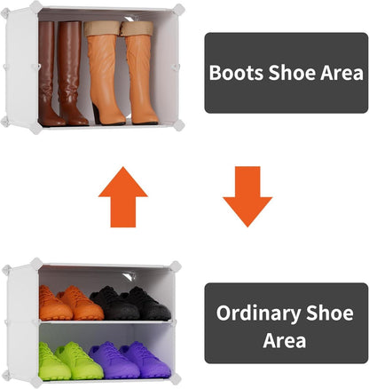 Schuhschrank DIY Kunststoff Staubdicht Tragbare Modulare Flur