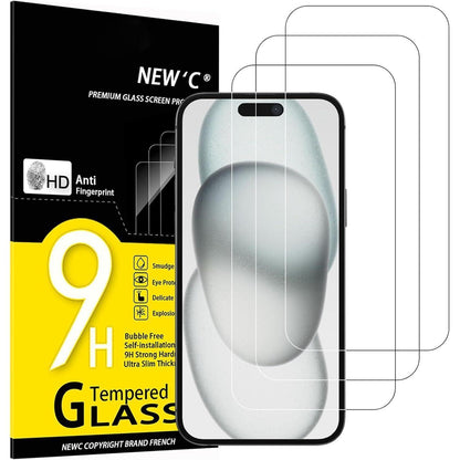 Panzer-Schutzglas für iPhone 16 Plus 15 Pro Max 15 Plus 6,7
