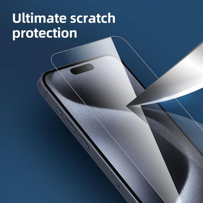 3er Pack Panzerglas Schutz für iPhone 15 Pro Max, 16 Plus - 9H