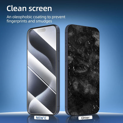 NEW'C Panzer Schutz Glas iPhone 16 Plus 15 Pro Max 15 Plus 6,7 Zoll 9H Härte HD Displayschutzfolie