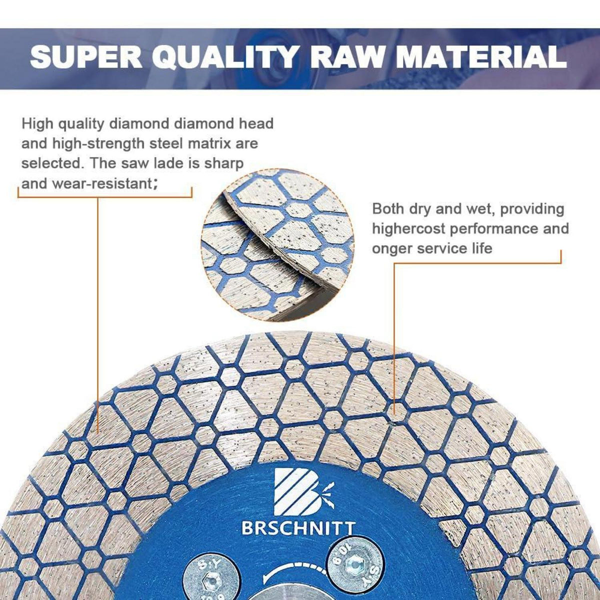 Diamant Trennscheibe 125mm doppelseitig M14 (5 Stück)