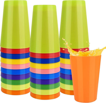 30 Stück 260ml Bunte Wiederverwendbare Plastikbecher für Party