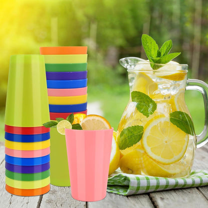 30 Stück 260ml Bunte Wiederverwendbare Plastikbecher für Party