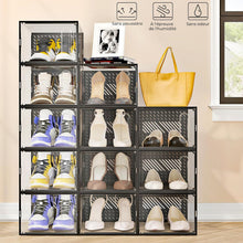 JOISCOPE Schuhaufbewahrungsboxen 12er Set transparent