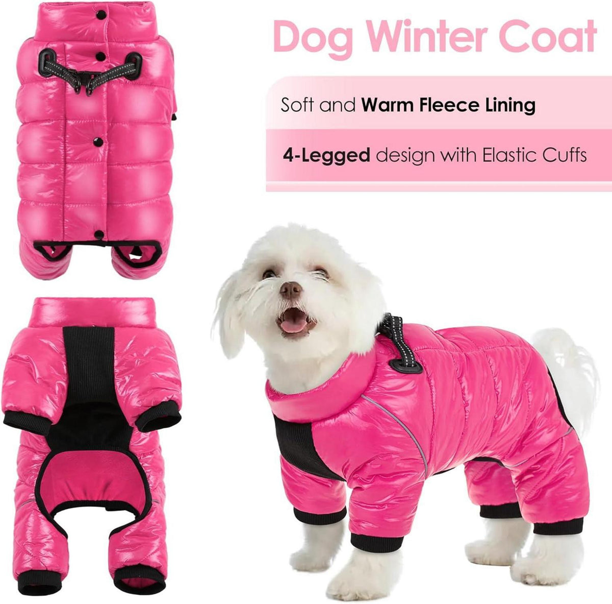 AOFITEE Hundemantel Winter Warme Hundejacke Kleine Mittel