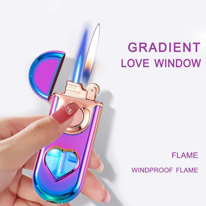 Windproof Flameless Lighter with Fuel - Black