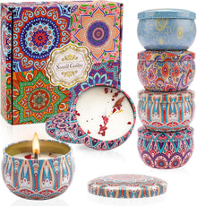 Duftkerzen Geschenkset Natürliches Sojawachs Kerzenset Aromatherapie 4