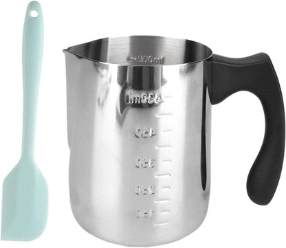 Wachsschmelztiegel 600ml Edelstahl Wasserbad Schmelzschale