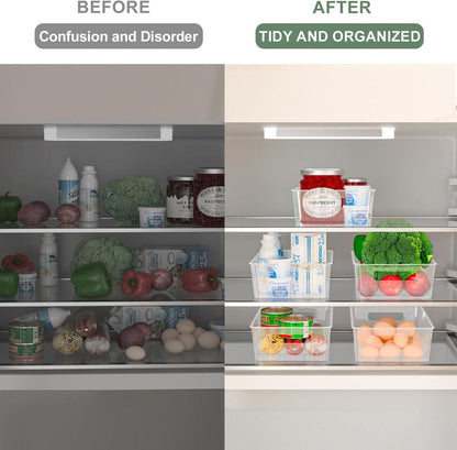 Kühlschrank Organizer Set 5er Transparent BPA-Frei Spülmaschinenfest