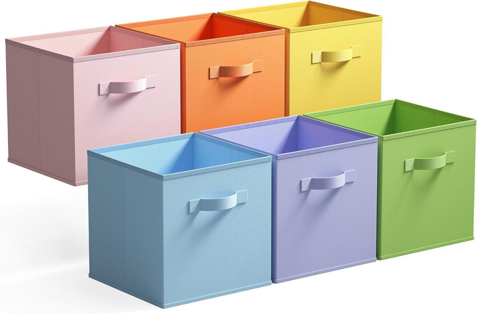 Aufbewahrungswürfel Stoffboxen für Kallax Regal 6er Set 26,7 x 26,7 x