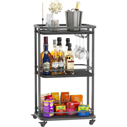 3-Tier Bar Servierwagen mit