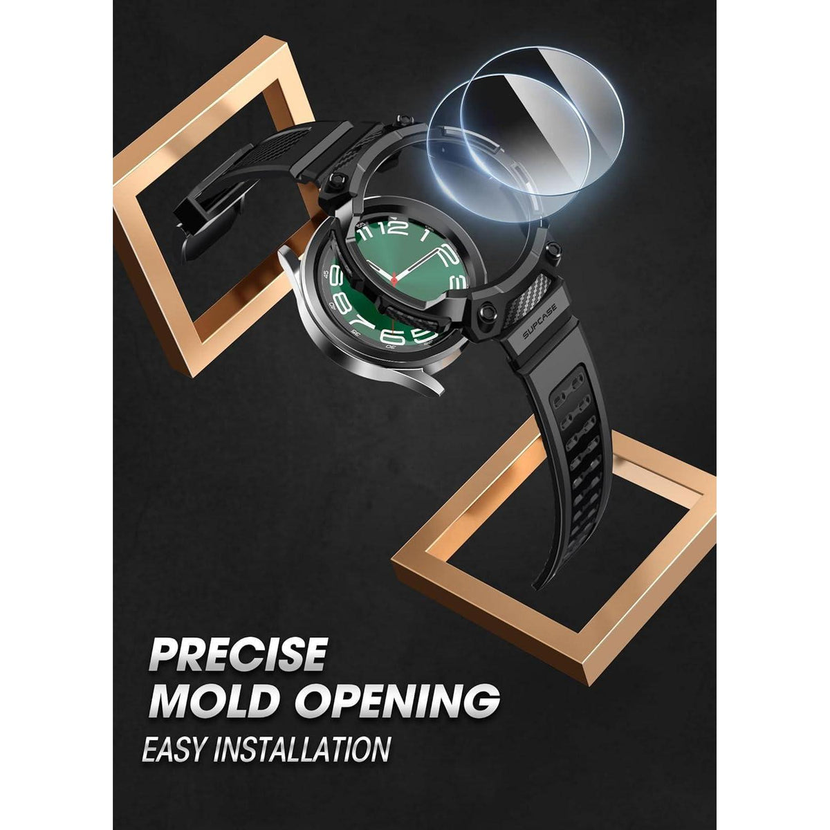 Schutzhülle für Galaxy Watch 6 Classic 47mm mit Displayschutzfolie