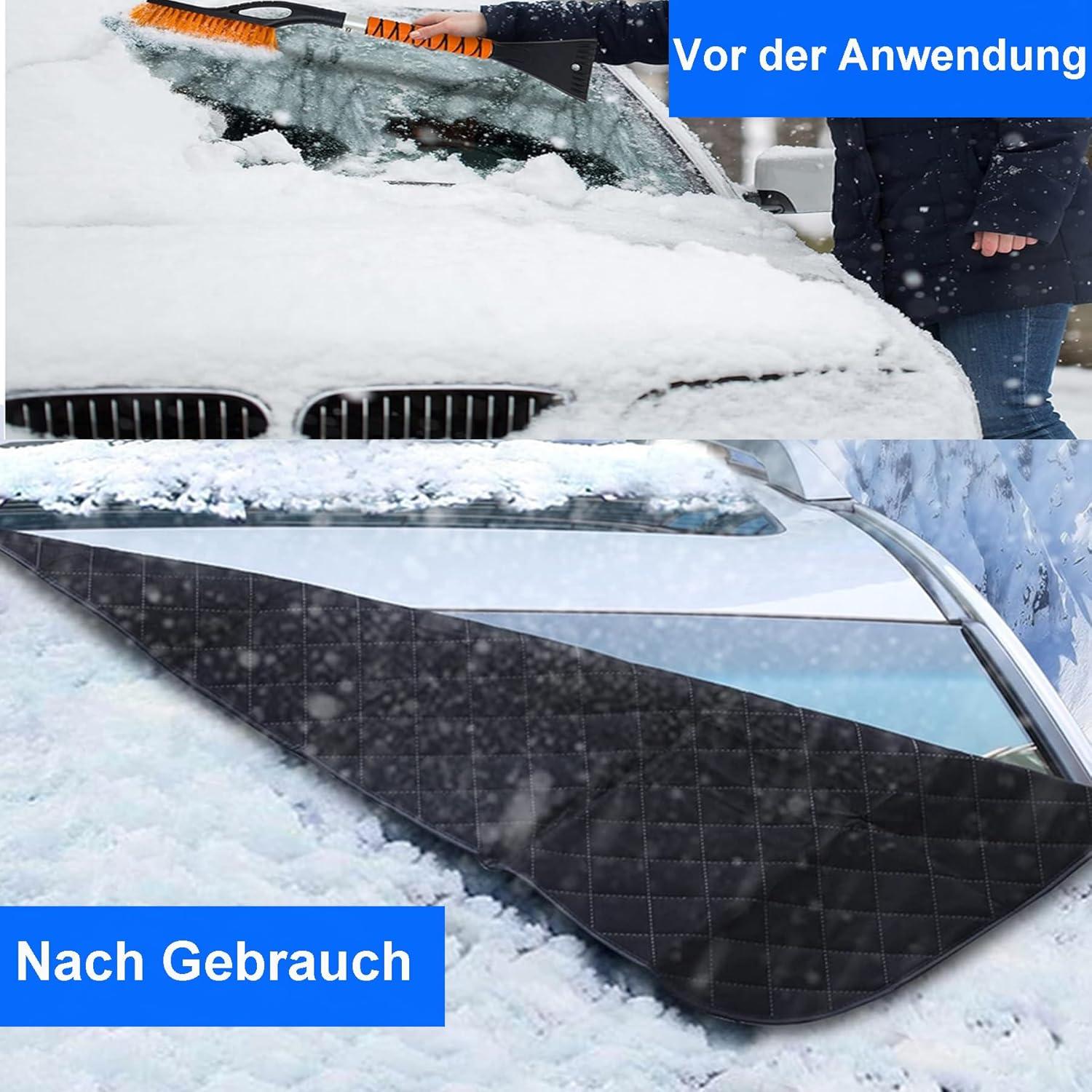 Frontscheibenabdeckung Auto Winter Sonnenschutz 145x95cm Silber