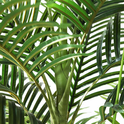 Künstliche Palme 180cm Areca Kunstpflanze Weiß Topf für Haus