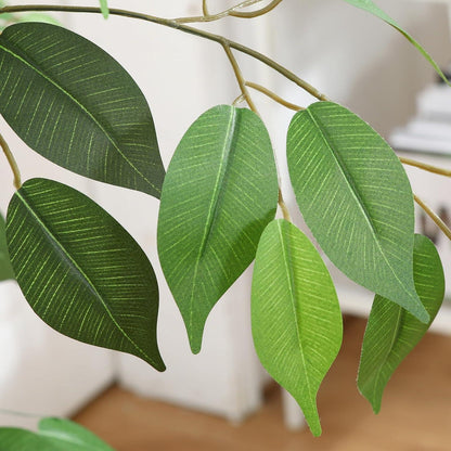 Kunstpflanze Ficus Benjamina 180cm mit Naturholzstamm