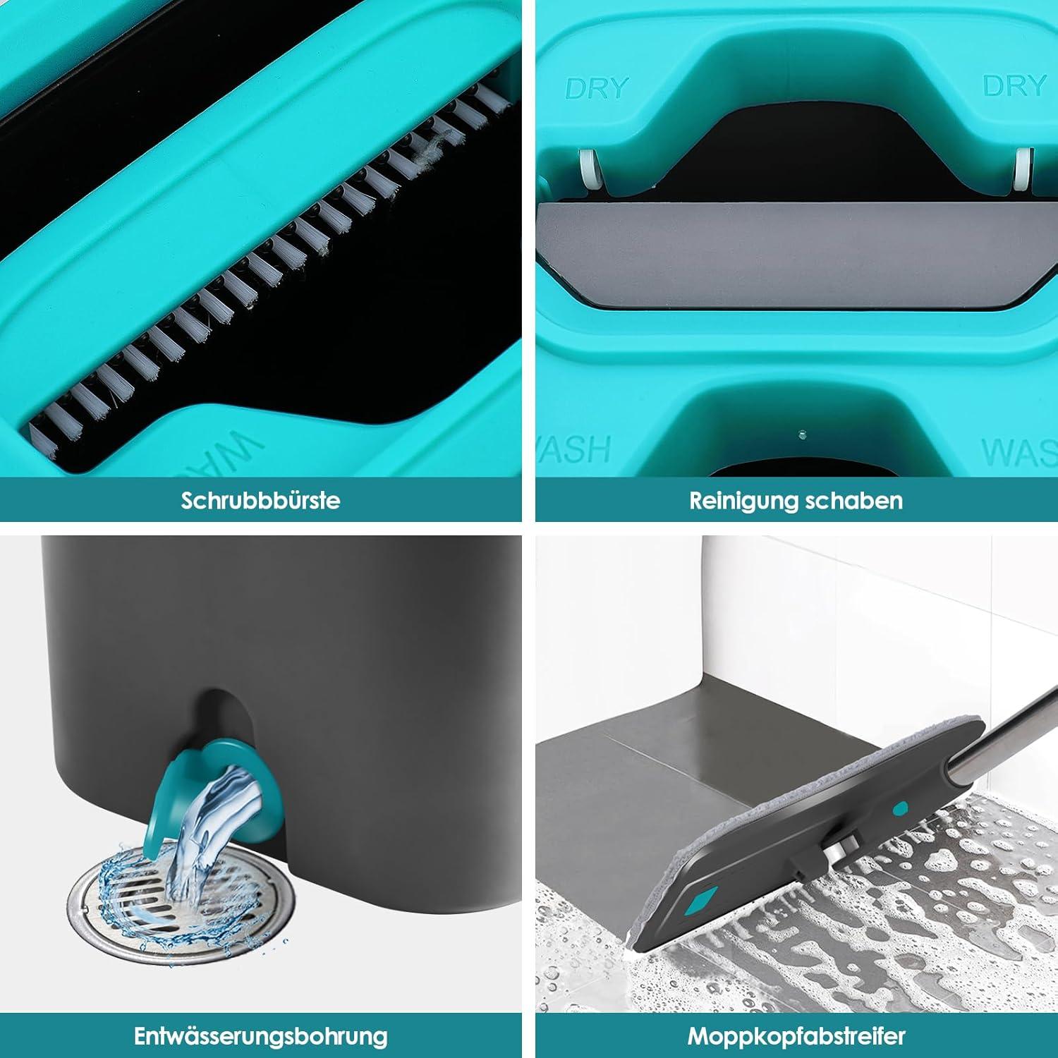 Myiosus 2-in-1 Wischmopp Set mit