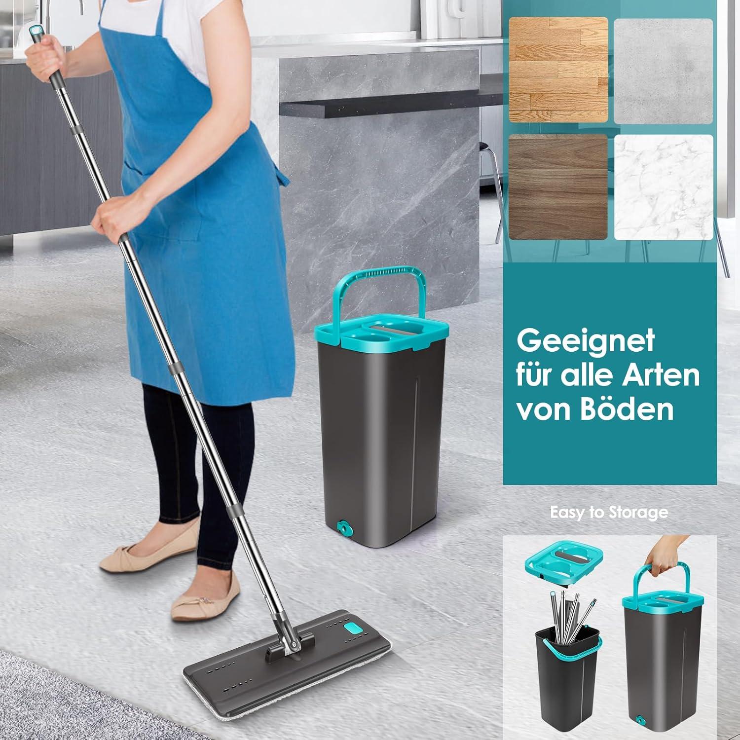 Myiosus 2-in-1 Wischmopp Set mit