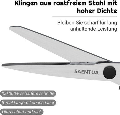 Edelstahl Scheren Set 3 Stück 21cm ultrascharfe Klingen