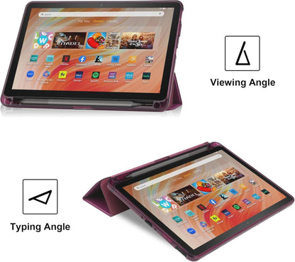 Transparente Slim Shell Hülle für Amazon Fire Max 11 Tablet mit Stifthalter