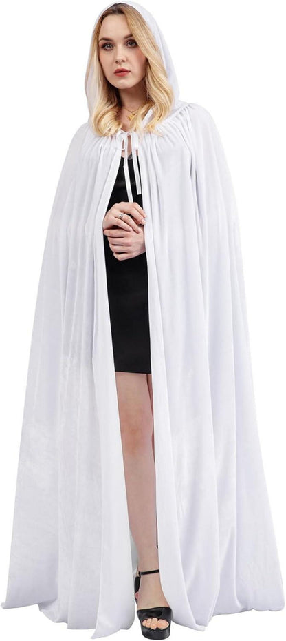 Halloween Umhang mit Kapuze Unisex Vampir Kostüm Kind Erwachsener