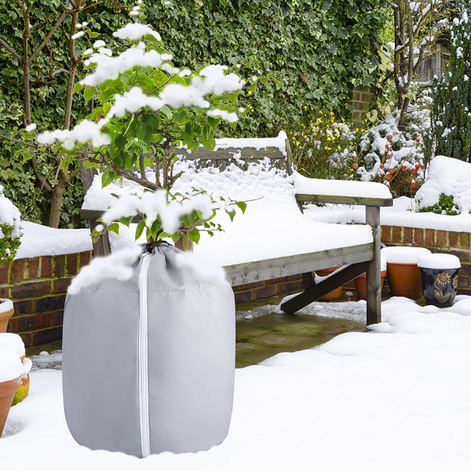 2er Set Thermo Topfschutz 50x45cm Pflanzen Winter Frost Schutz