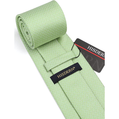 Krawatten-Set Salbeigrün mit Einstecktuch für Herren