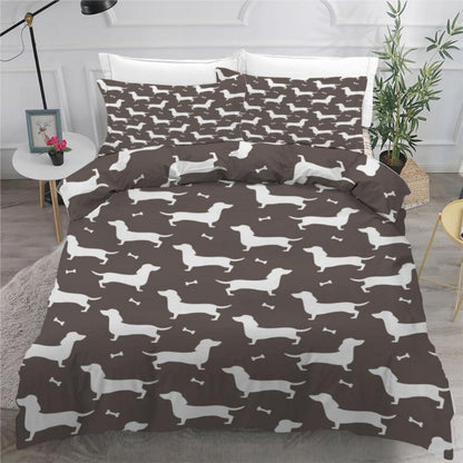 Dackel Bettwäsche Set 135x200 cm - 2teilig Mikrofaser