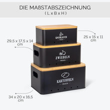 Theo&Cleo Kartoffel Vorratsdose Set Küche Aufbewahrung