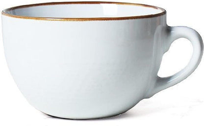 Groß Tasse 700ml Keramik Kaffee Tee XXL Porzellan Weiß Kaffeetasse mit
