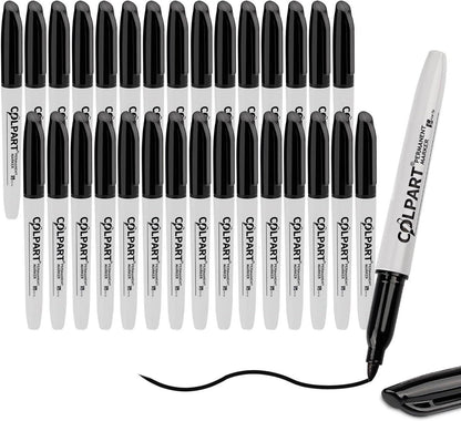 30er Packung Schwarze Permanent Marker Feine Spitze wasserfest