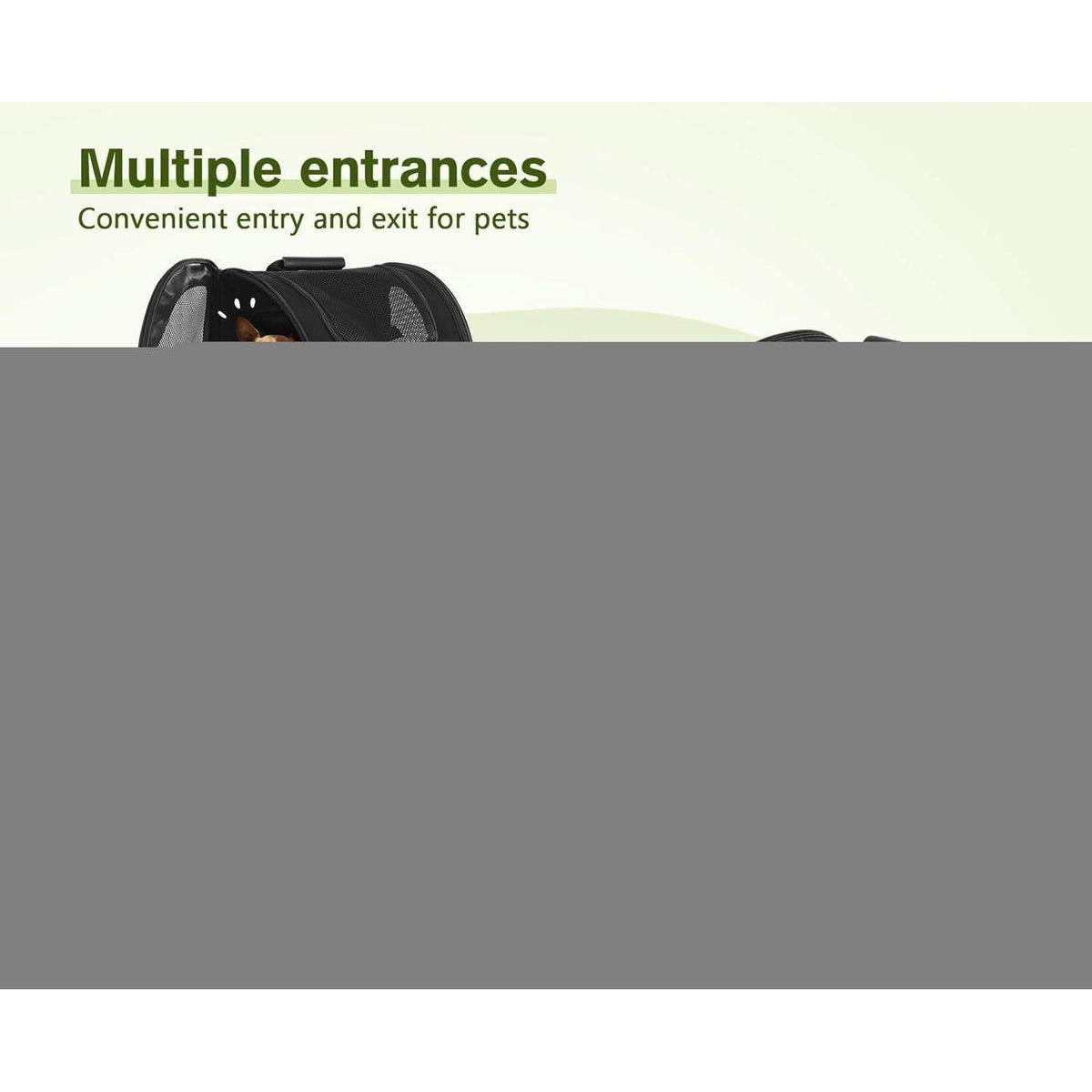 Erweiterbarer Haustier-Rucksack XL für Hunde & Katzen